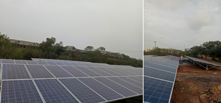  100kW Ground Mounting On Grid Solar Power Plant In Chemical Plant Near Chennai